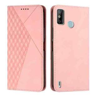 For Tecno Spark Go 2020 & 2021 / 6 Go Diamond Splicing Skin Feel Magnetic Leather Phone Case(Rose Gold)