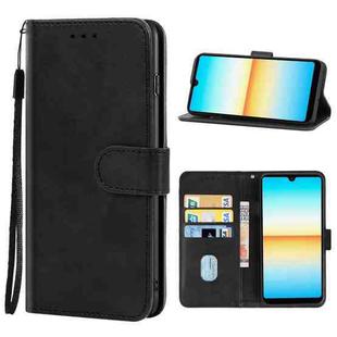 Leather Phone Case For Sony Xperia Ace III(Black)