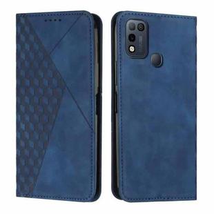 For Infinix Hot 11 Play/10 Play/Smart 5 2021 Diamond Splicing Skin Feel Magnetic Leather Phone Case(Blue)