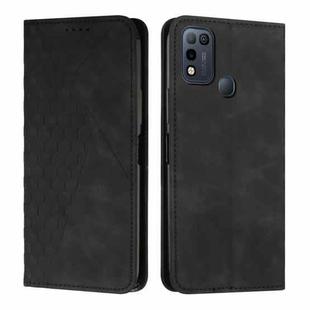 For Infinix Hot 11 Play/10 Play/Smart 5 2021 Diamond Splicing Skin Feel Magnetic Leather Phone Case(Black)