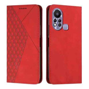 For Infinix Hot 11S Diamond Splicing Skin Feel Magnetic Leather Phone Case(Red)