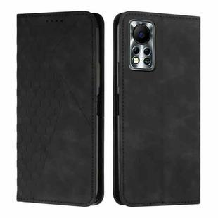 For Infinix Hot 11S NFC Diamond Splicing Skin Feel Magnetic Leather Phone Case(Black)