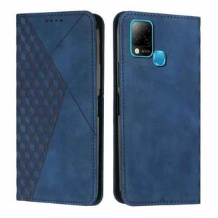 For Infinix Hot 10S / 10T / 10S NFC Diamond Splicing Skin Feel Magnetic Leather Phone Case(Blue)