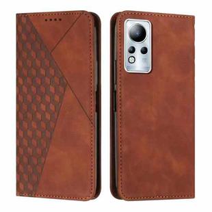 For Infinix Note 11 Diamond Splicing Skin Feel Magnetic Leather Phone Case(Brown)
