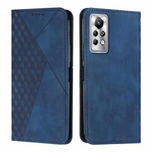 For Infinix Note 11 Pro / 11S Diamond Splicing Skin Feel Magnetic Leather Phone Case(Blue)