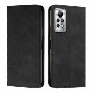 For Infinix Note 11 Pro / 11S Diamond Splicing Skin Feel Magnetic Leather Phone Case(Black)