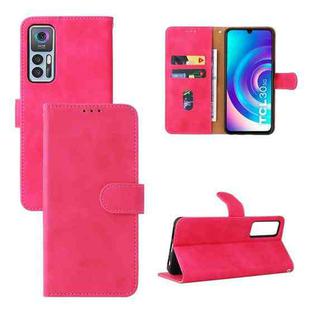 For TCL 30 5G/30+ 5G Skin Feel Magnetic Flip Leather Phone Case(Rose Gold)