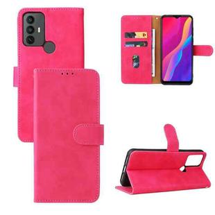 For TCL 30 SE Skin Feel Magnetic Flip Leather Phone Case(Rose Gold)