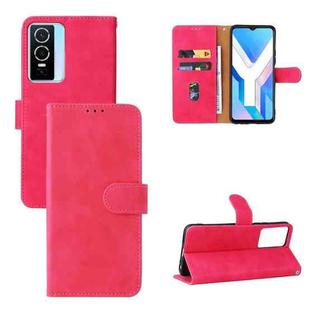 For vivo Y76 5G/Y76S 5G/Y74S Skin Feel Magnetic Flip Leather Phone Case(Rose Gold)