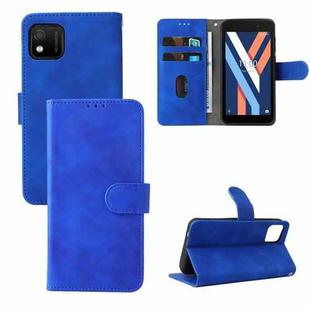 For Wiko Y52 Skin Feel Magnetic Flip Leather Phone Case(Blue)