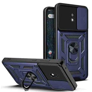 For Nokia C10 Sliding Camera Cover Design TPU+PC Phone Case(Blue)