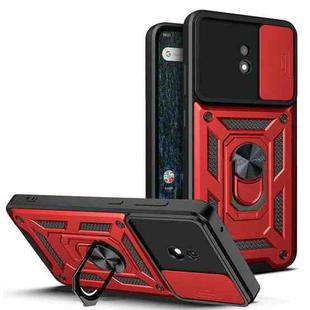 For Nokia C10 Sliding Camera Cover Design TPU+PC Phone Case(Red)