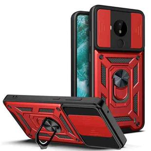 For Nokia C30 Sliding Camera Cover Design TPU+PC Phone Case(Red)