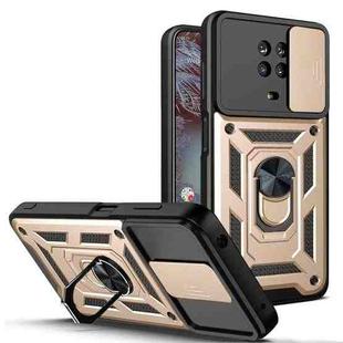 For Nokia G10 / G20 Sliding Camera Cover Design TPU+PC Phone Case(Gold)