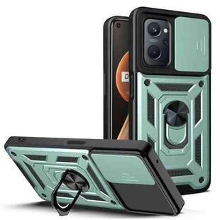 For OPPO Realme 9i/A36 Sliding Camera Cover Design TPU+PC Phone Case(Green)