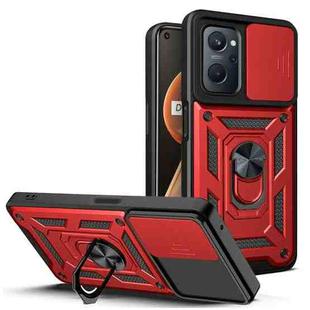 For OPPO Realme 9i/A36 Sliding Camera Cover Design TPU+PC Phone Case(Red)