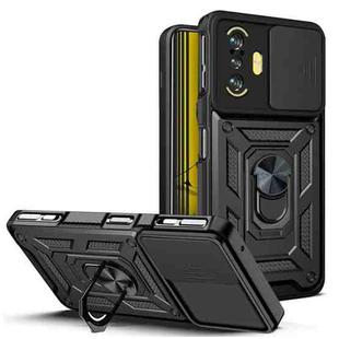 For  Xiaomi Poco F3 GT/Redmi K40 Sliding Camera Cover Design TPU+PC Phone Case(Black)