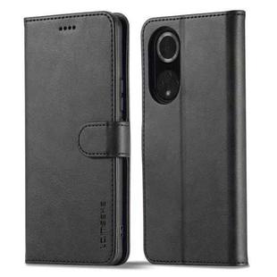 For Honor 50 / nova 9 LC.IMEEKE Calf Texture Leather Phone Case(Black)