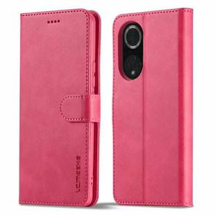 For Honor 50 / nova 9 LC.IMEEKE Calf Texture Leather Phone Case(Red)