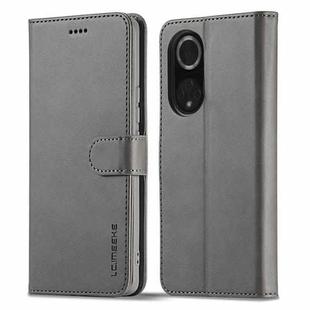 For Honor 50 / nova 9 LC.IMEEKE Calf Texture Leather Phone Case(Grey)