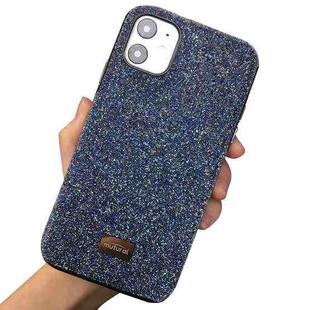 For iPhone 11 Mutural TPU + PC + Diamond Cloth Protective Case(Blue)