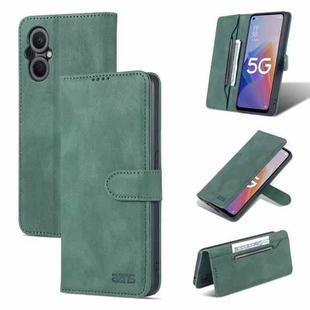 For OPPO A96 5G / Reno7 Z 5G AZNS Dream II Skin Feel Horizontal Flip Leather Case(Green)