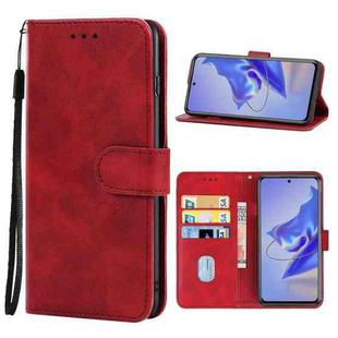 Leather Phone Case For ZTE Blade V40 Pro(Red)