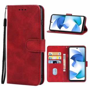 Leather Phone Case For BLU F91(Red)