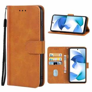 Leather Phone Case For BLU F91(Brown)