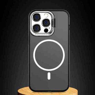 MagSafe Magnetic Metal Lens Cover Holder Phone Case For iPhone 13(Black)
