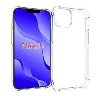 For iPhone 14 Shockproof TPU Phone Case  (Transparent)