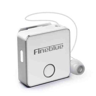 Fineblue F1 Lavalier Bluetooth Earphone, Support Vibration Reminder(White)