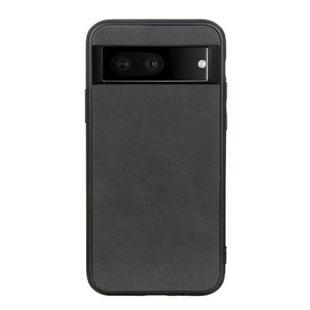 For Google Pixel 7 Accurate Hole Two-color Calf Texture PU Phone Case(Black)