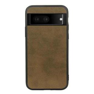 For Google Pixel 7 Accurate Hole Two-color Calf Texture PU Phone Case(Green)