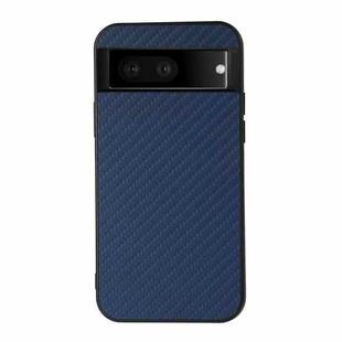 For Google Pixel 7 Accurate Hole Carbon Fiber Texture PU Phone Case(Blue)