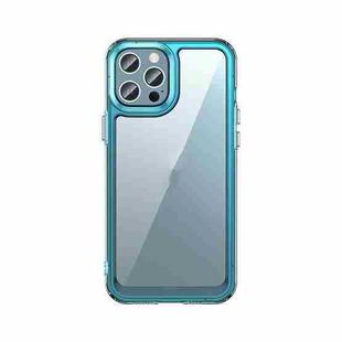 For iPhone 12 Pro Max Colorful Series Acrylic + TPU Phone Case(Transparent Blue)