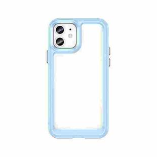 For iPhone 12 Colorful Series Acrylic + TPU Phone Case(Blue)