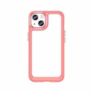For iPhone 13 Colorful Series Acrylic + TPU Phone Case(Red)