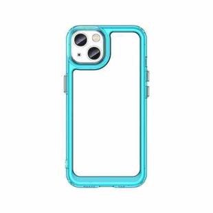 For iPhone 13 Colorful Series Acrylic + TPU Phone Case(Transparent Blue)