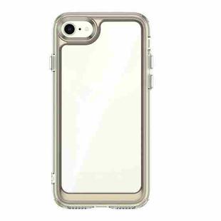 For iPhone SE 2022 / SE 2020 / 8 / 7 Colorful Series Acrylic + TPU Phone Case(Transparent Black)