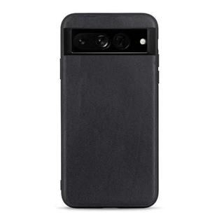 For Google Pixel 7 Pro Accurate Hole Lambskin Texture Genuine Leather Phone Case(Black)