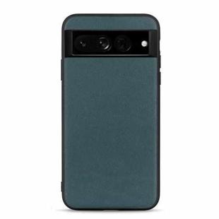 For Google Pixel 7 Pro Accurate Hole Lambskin Texture Genuine Leather Phone Case(Green)