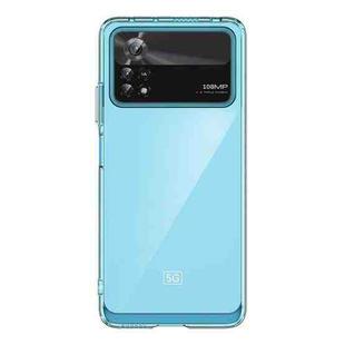 For Xiaomi Poco X4 Pro 5G Colorful Series Acrylic + TPU Phone Case(Transparent Blue)