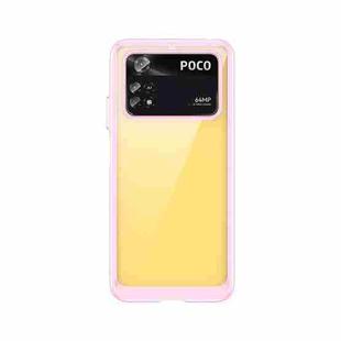 For Xiaomi Poco M4 Pro 4G Colorful Series Acrylic + TPU Phone Case(Pink)