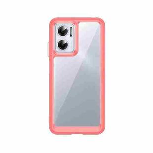 For Xiaomi Poco M4 5G Colorful Series Acrylic + TPU Phone Case(Red)