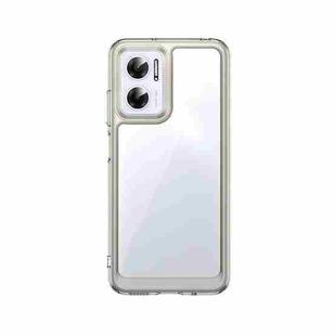 For Xiaomi Poco M4 5G Colorful Series Acrylic + TPU Phone Case(Transparent)