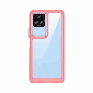 For Xiaomi Redmi K40S Colorful Series Acrylic + TPU Phone Case(Red)