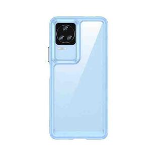 For Xiaomi Redmi K40S Colorful Series Acrylic + TPU Phone Case(Blue)