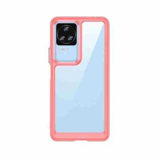 For Xiaomi Redmi K50 Colorful Series Acrylic + TPU Phone Case(Red)