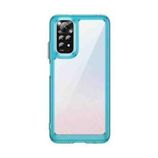 For Xiaomi Redmi Note 11 Global / Note 11S Colorful Series Acrylic + TPU Phone Case(Transparent Blue)